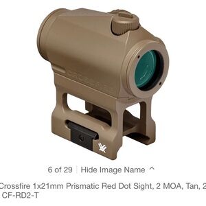 Crossfire Prismatic Red Dot Sight in Tan